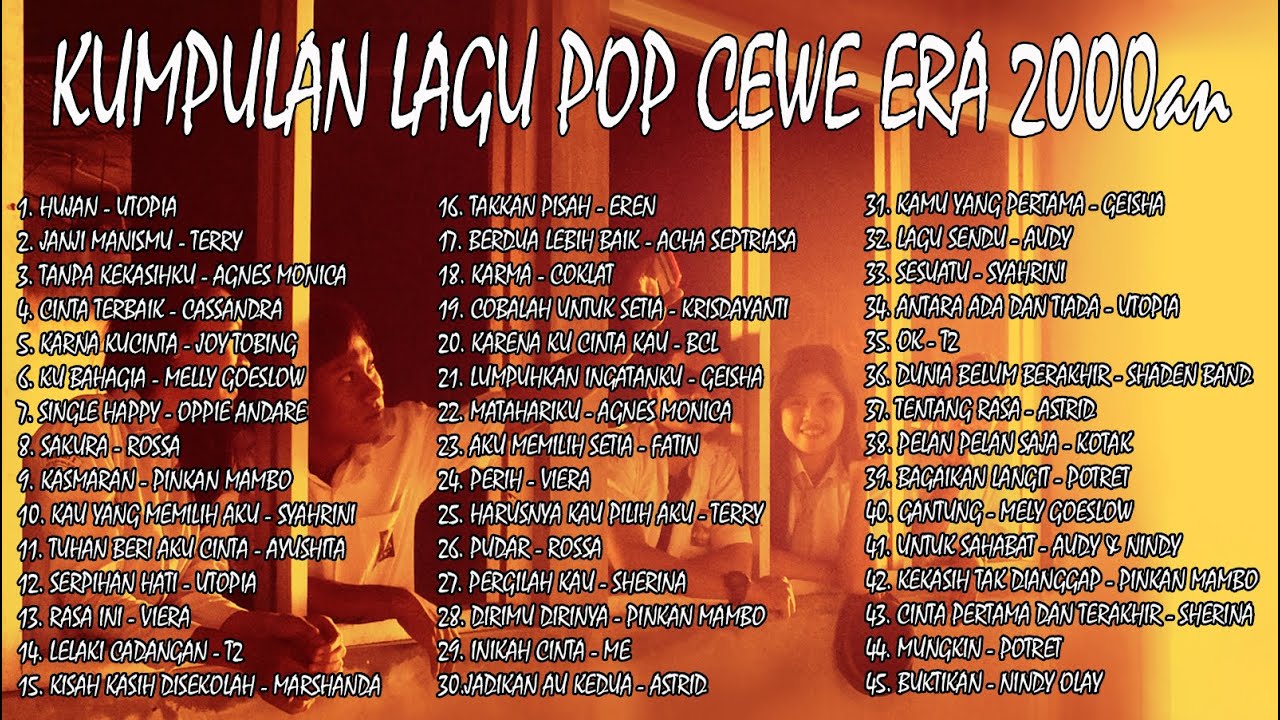 LAGU POP CEWE 2000an TERBAIK & TERENAK DI DENGAR