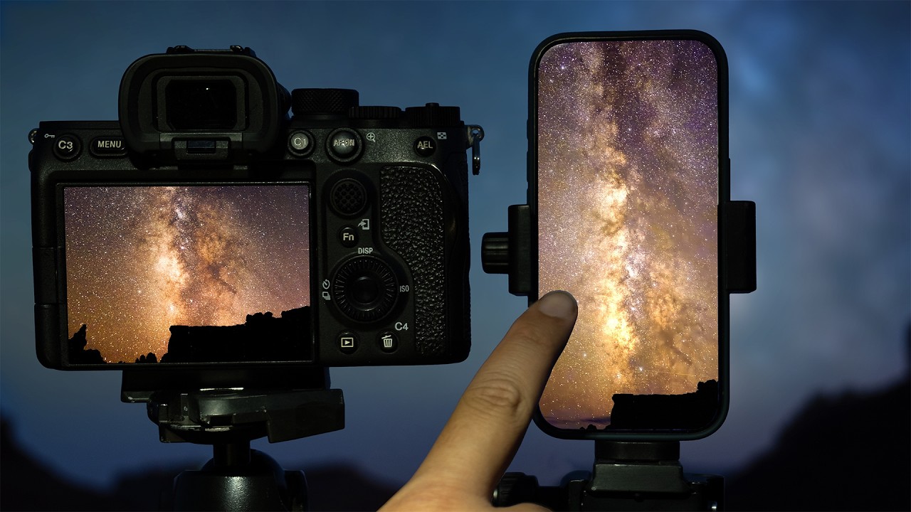 iPhone 16 против камеры за 5000 долларов для фотосъемки Млечного Пути