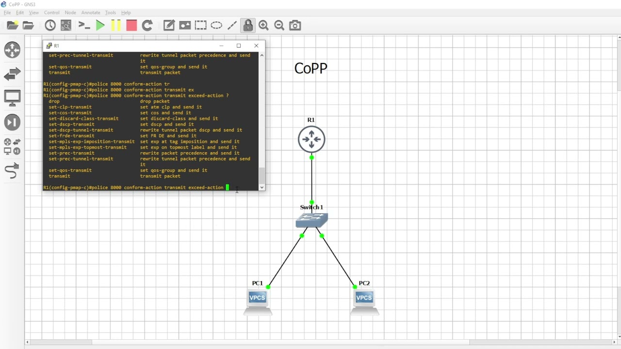 Configuration de Control Plane Policing (CoPP)