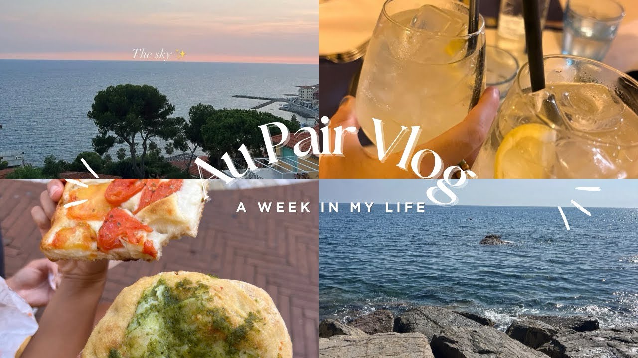 AU PAIR LIFE IN ITALY 🇮🇹 FREE TIME | BEACH, DINNER, SUNSET, GROCERIES, CLUBBING & VILLA GROC pt. 3