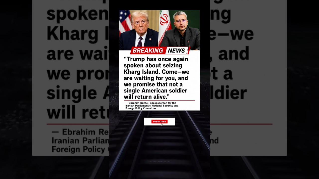 Trump vs Iran: Ebrahim Rezaei Issues Strong Warning Over Kharg Island