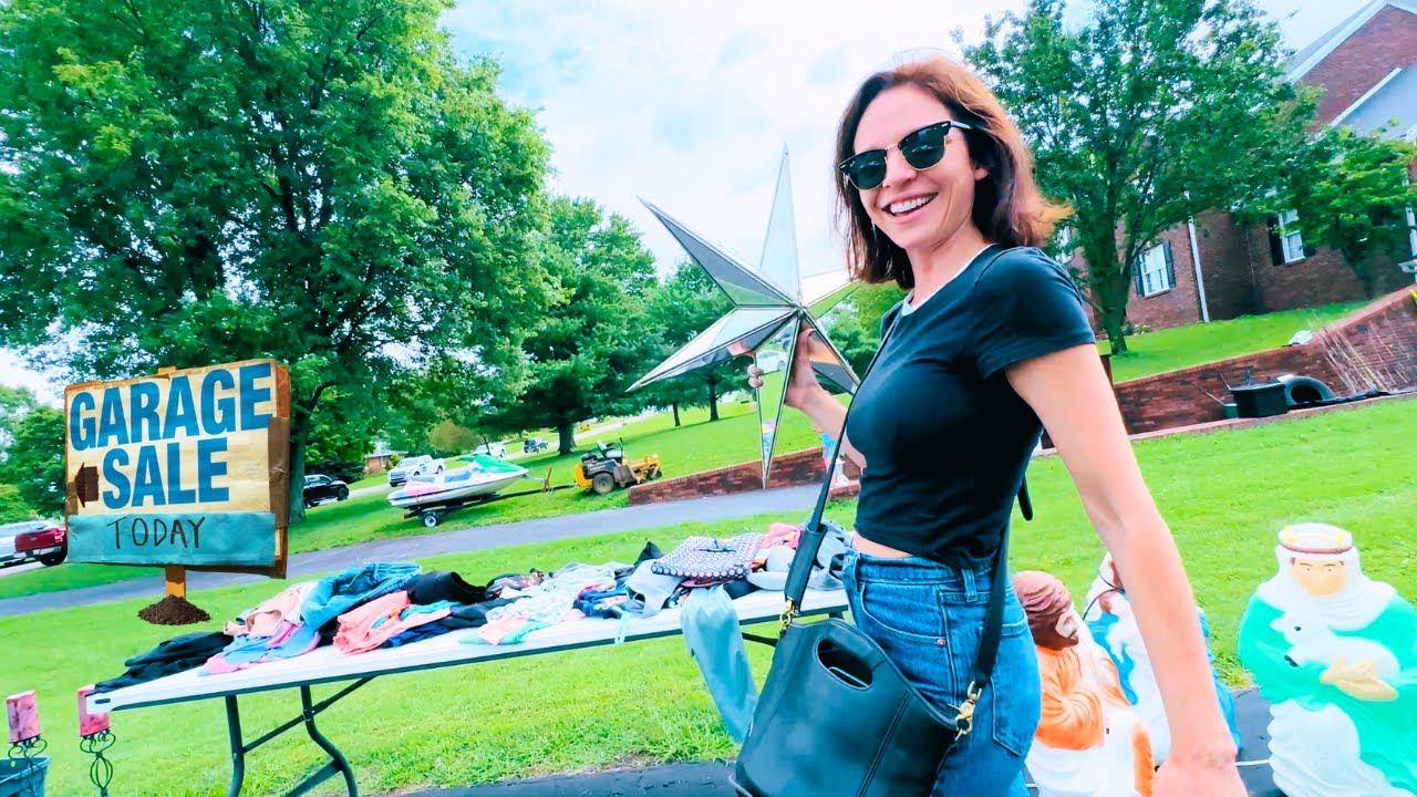 LOADED UP at these GARAGE SALES!!!