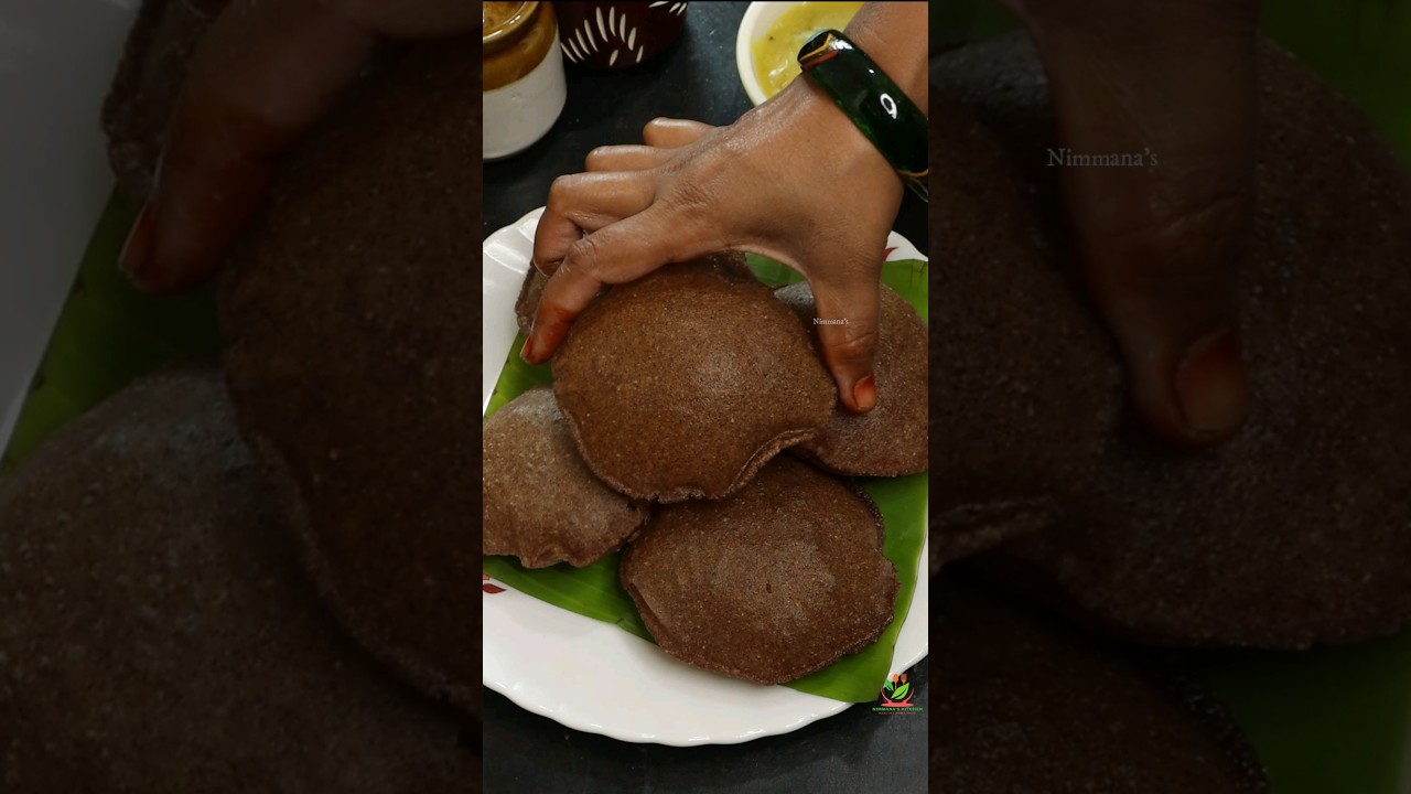 Tasti Ragi flour poori😋healthy breakfast recipe👌 #shorts
