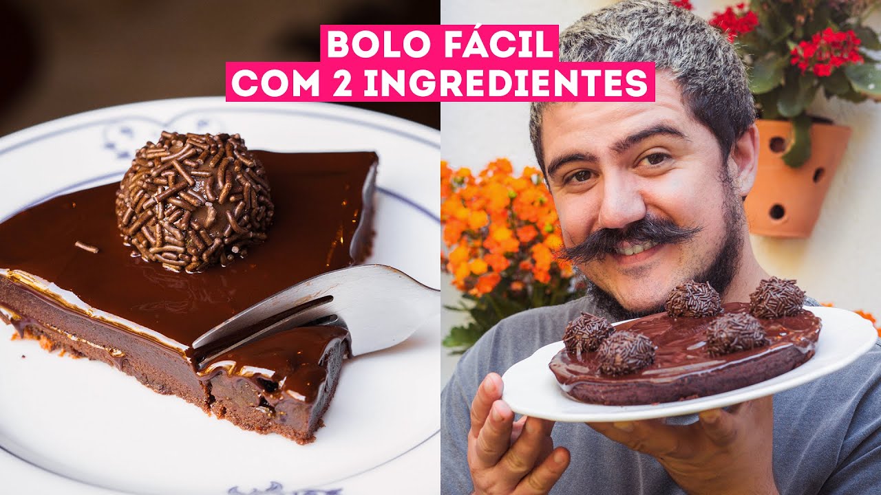 BOLO DE NUTELLA COM 2 INGREDIENTES