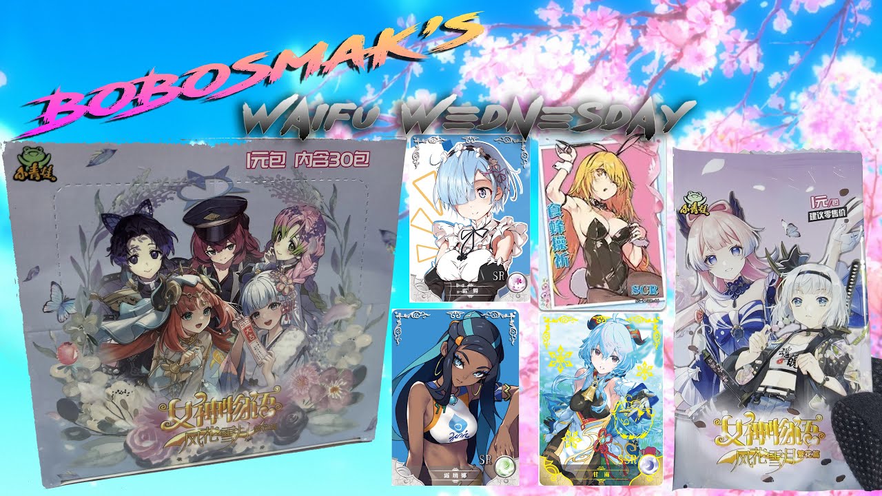 Waifu Wed: WALL OF FAME! - Goddess Story TCG - NS-11 series card unboxing!