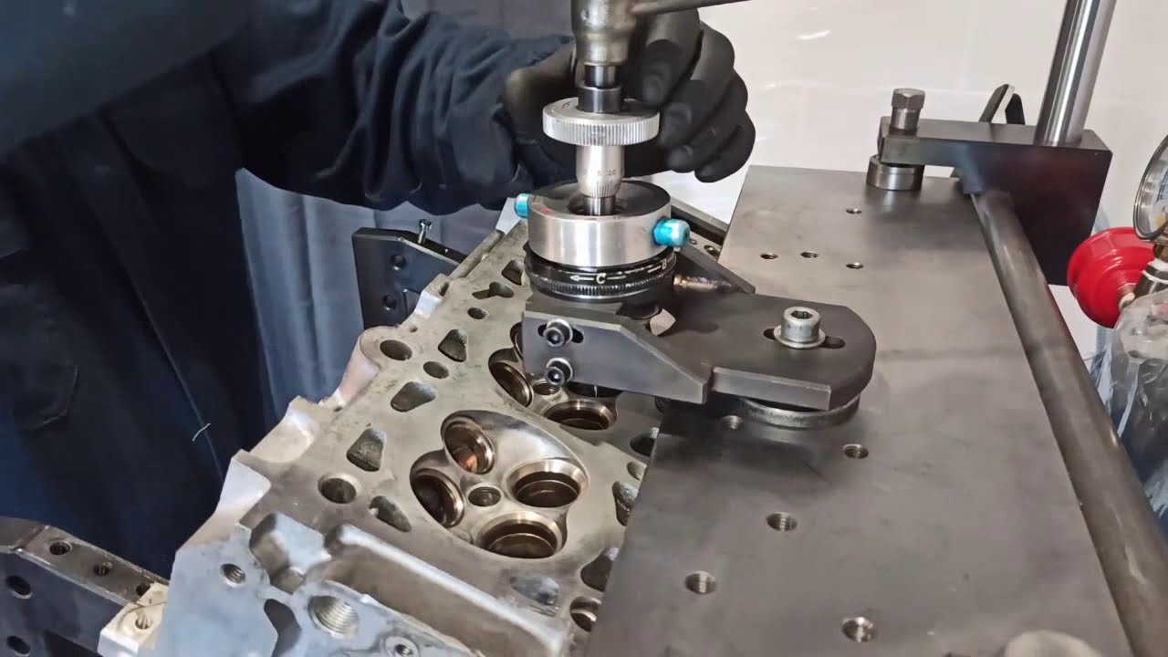 Wytaczarka chińska po przeróbce - Chinese Manual valve seat machine UPGRADED