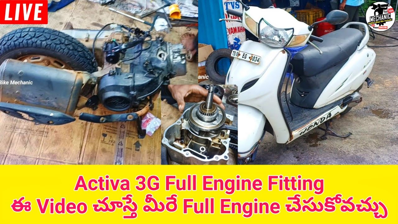Honda Activa 3G Full Engine Fitting Full Video|Kadthal Village Bike Mechanic
