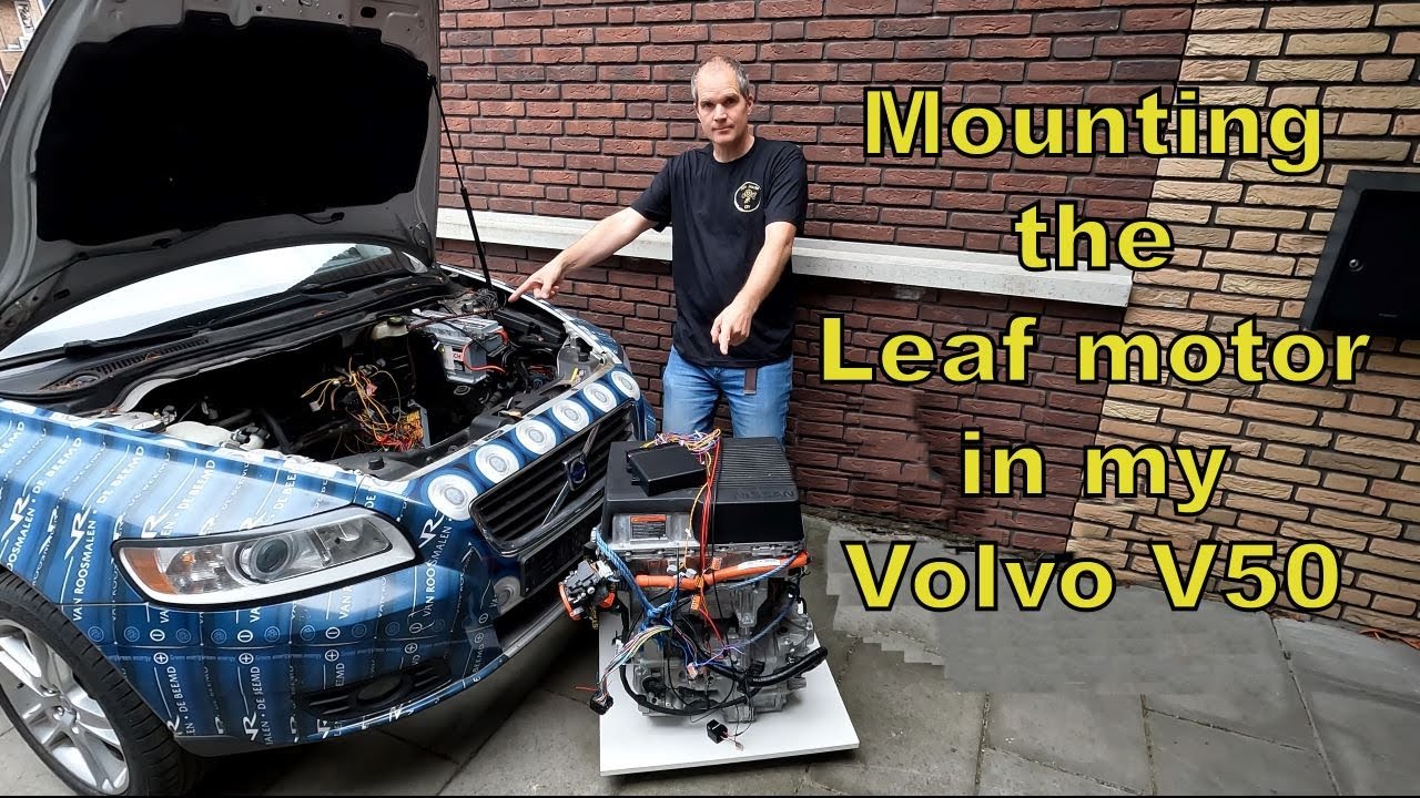 Mounting the Nissan Leaf motor in my Volvo V50