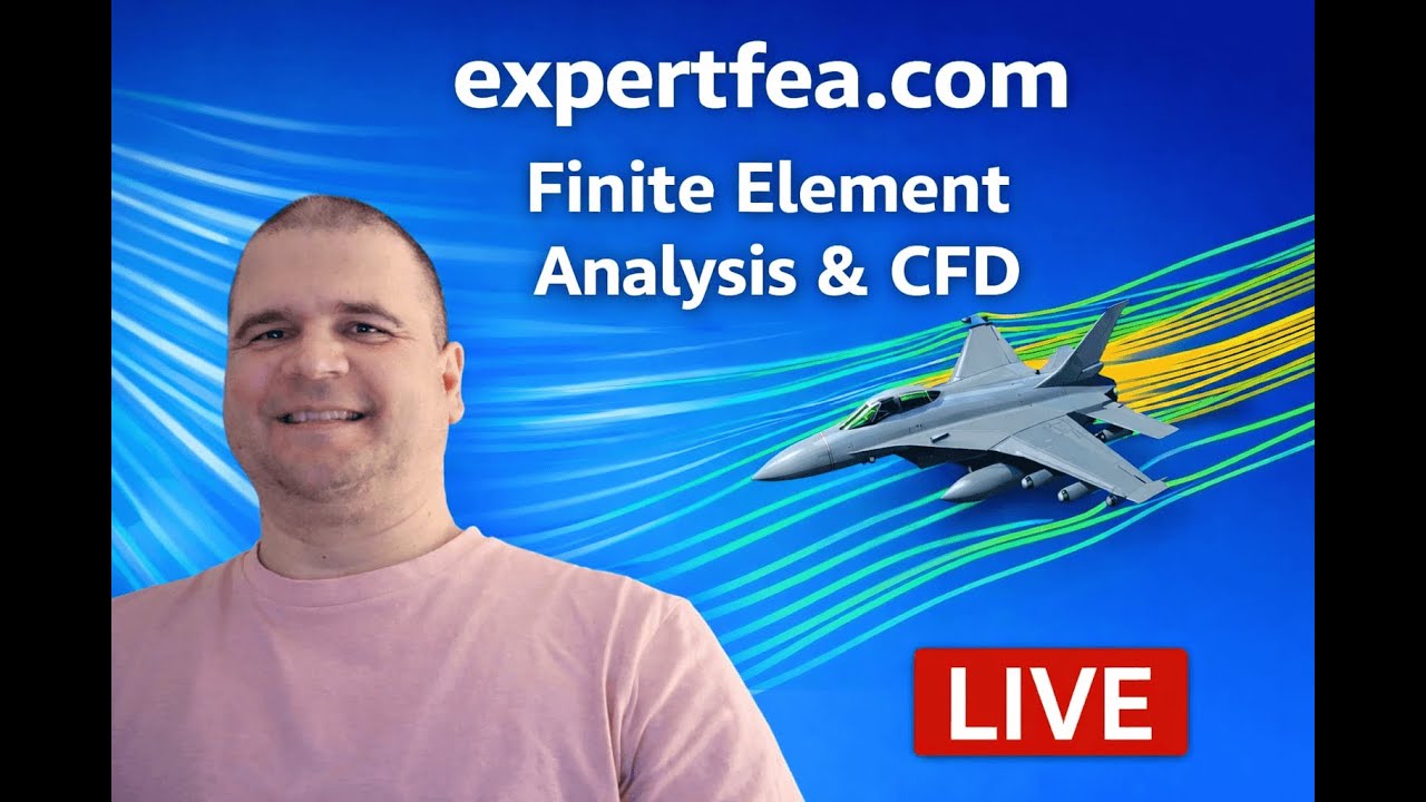 LIVE Stream 9 - CFD of Fighter Jet in Different Flight Positions using ANSYS Discovery CFD