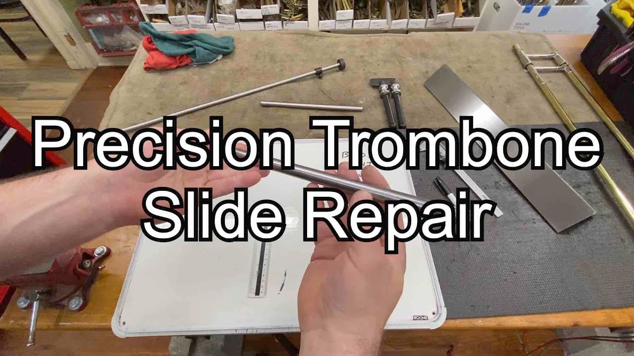 Precision Trombone Slide Work- band instrument repair- 3/6/23