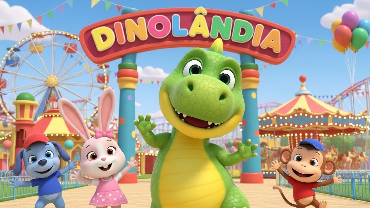 Dinolândia 🎡🦖 | Música Infantil Dançante