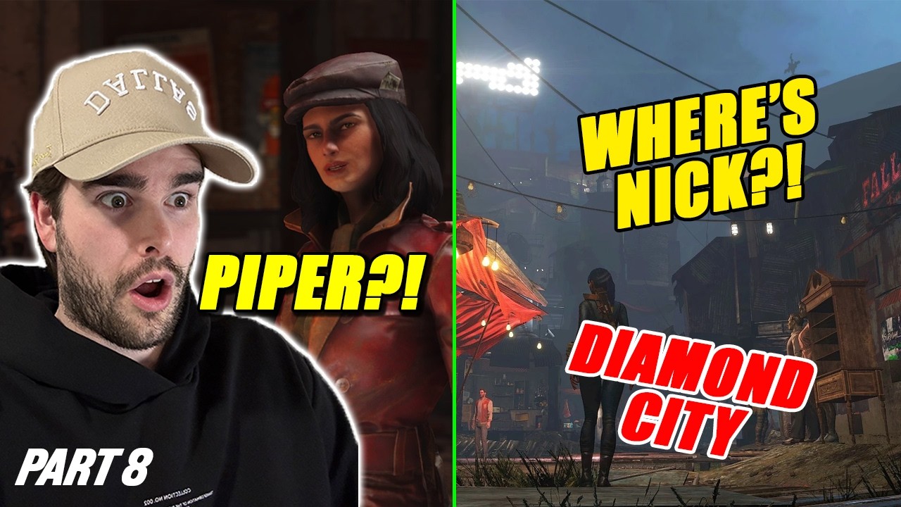 PIPER Changes EVERYTHING! Exploring Diamond City! Where Is Nick Valentine?!