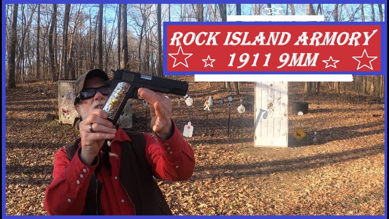 Пистолет Rock Island Armory 1911 калибра 9 мм, ------------------------------------#вирусныевидео...