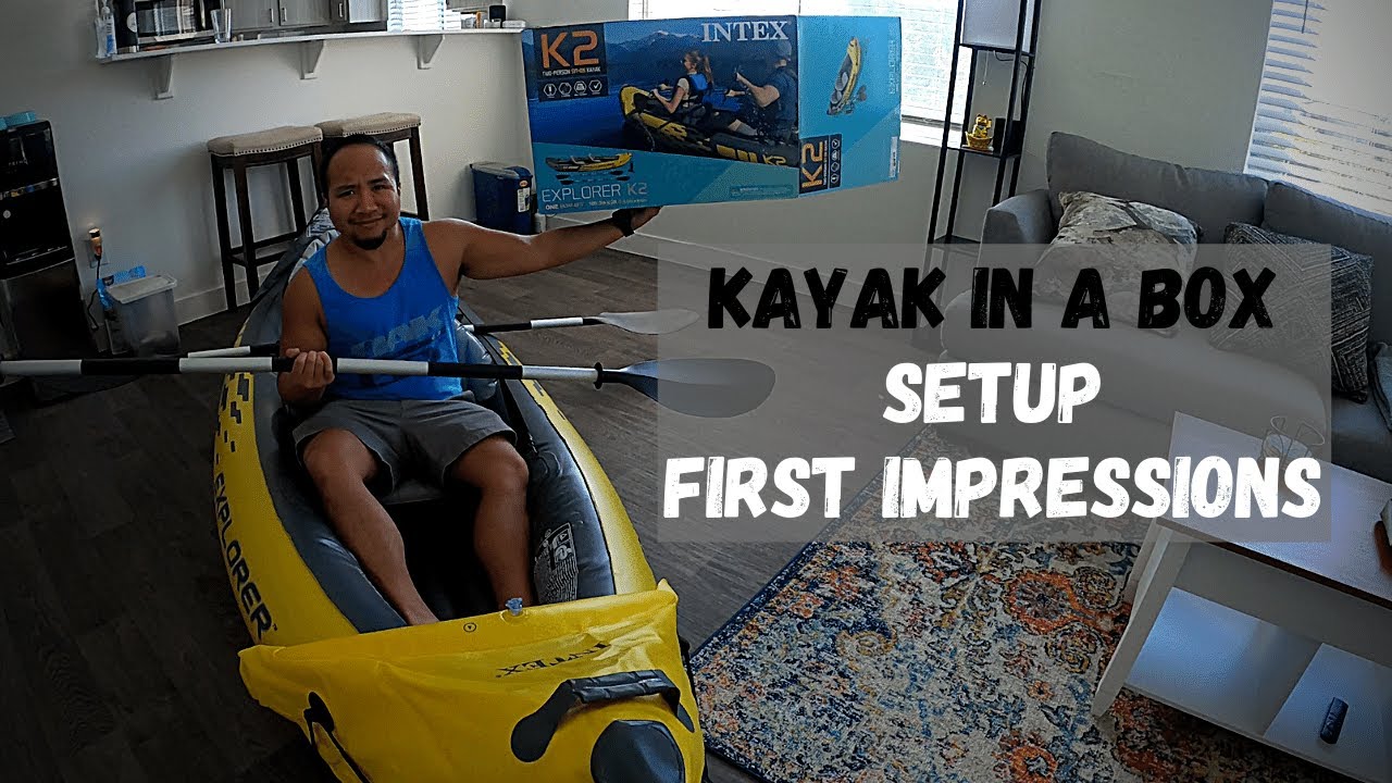 Intex Explorer K2 Inflatable Kayak unboxing, setup & first impressions