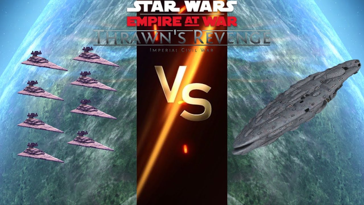 Can 8 Imperial Star Destroyers Beat 1 Viscout Star Defender in Thrawns' Revenge?
