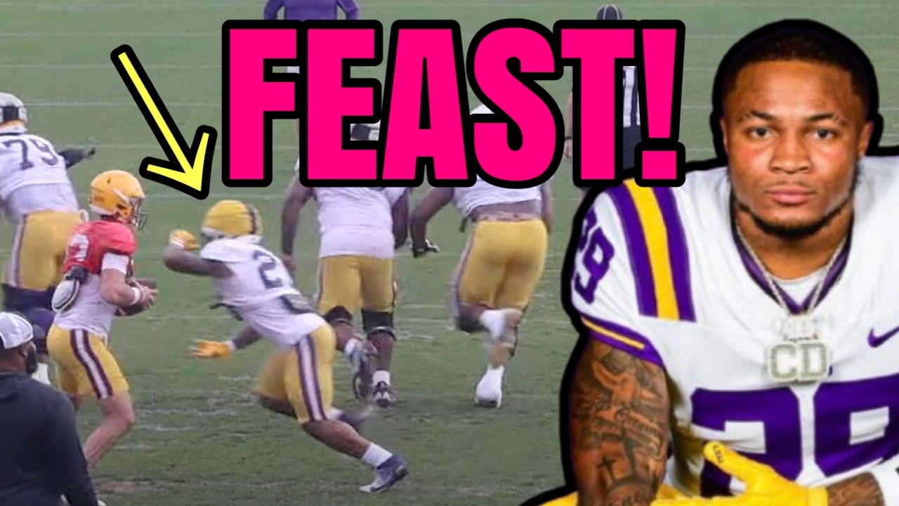 Caden Durham will EAT this play! - LSU Practice Breakdown #6