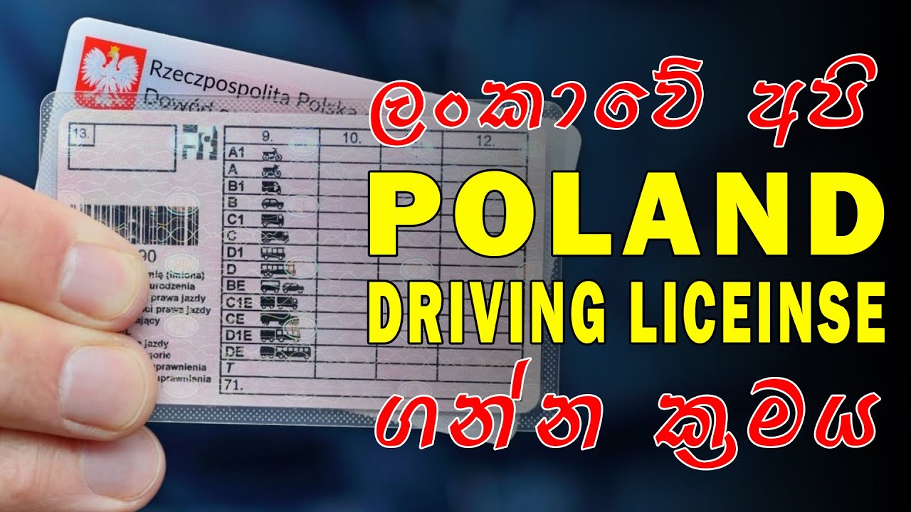 How to get Polish driving license / පෝලන්ත රියදුරු බලපත්‍රය ලබාගන්නේ කෙසේද