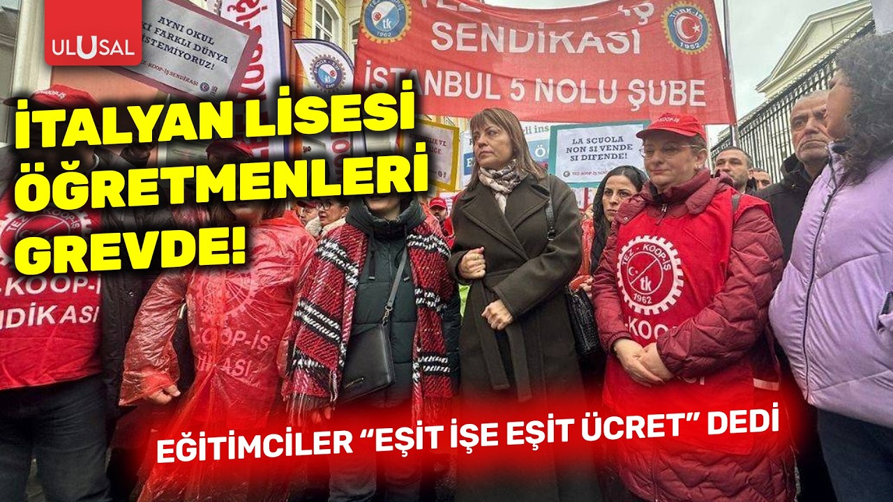 İtalyan Lisesi öğretmenleri grevde: Eğitimciler 