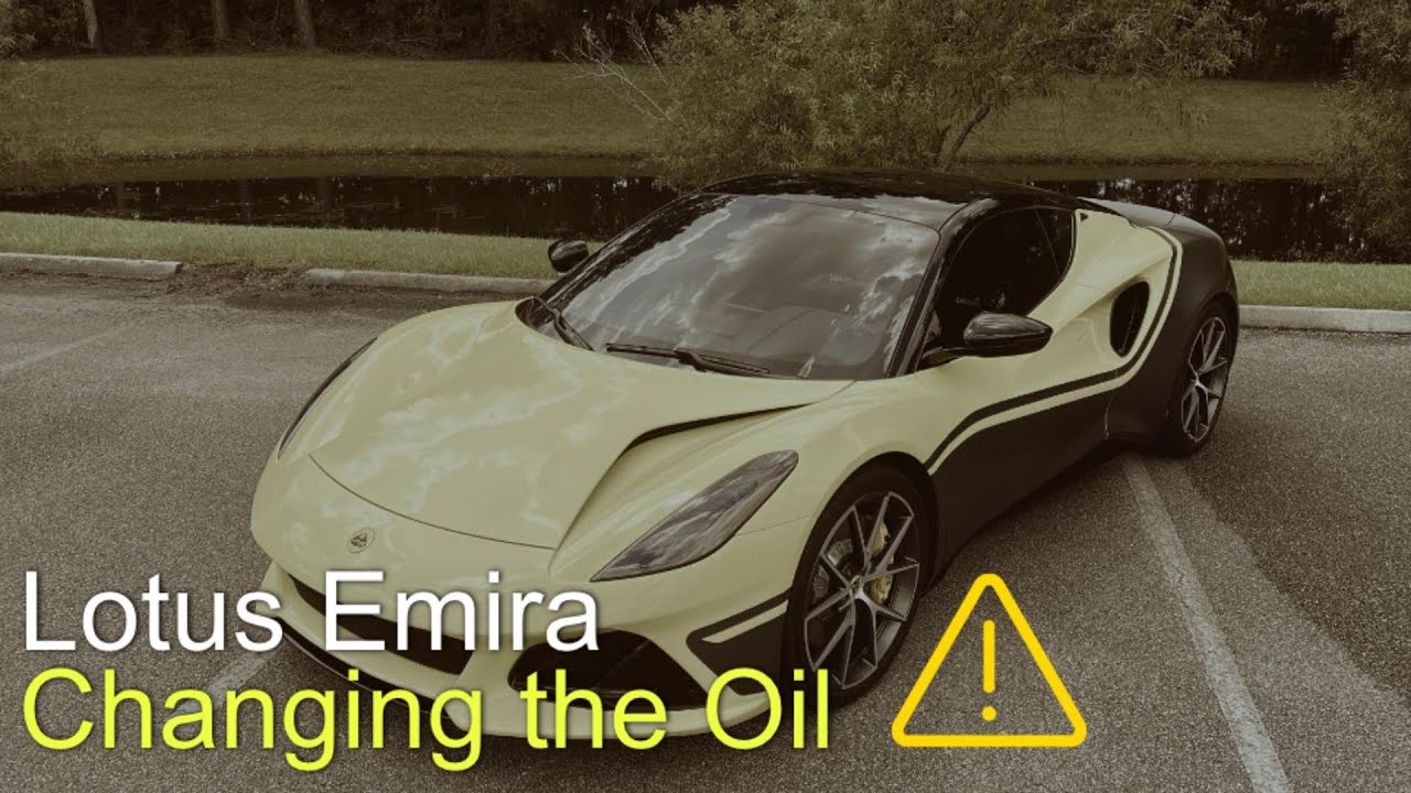 Lotus Emira - How to Change the Oil