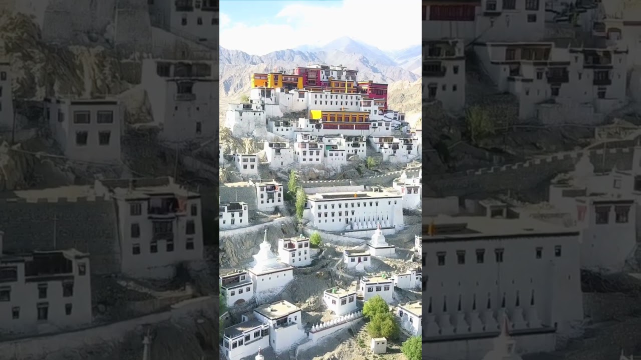 🇮🇳 The magic of Ladakh.  Thiksey monastery. #thiksey #lehladakh