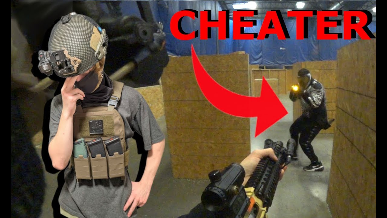 Безумный страйкболист-читер! Не может перестать жульничать!! 😡🤯 (драма, читеры, игровой процесс)