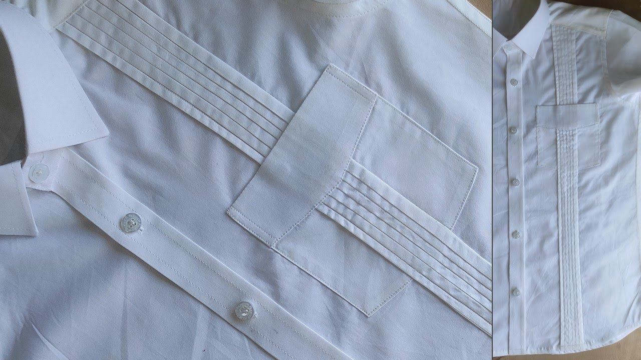 latest designer shirt front placket stitching full video / sew a designer shirt front part 2021 /