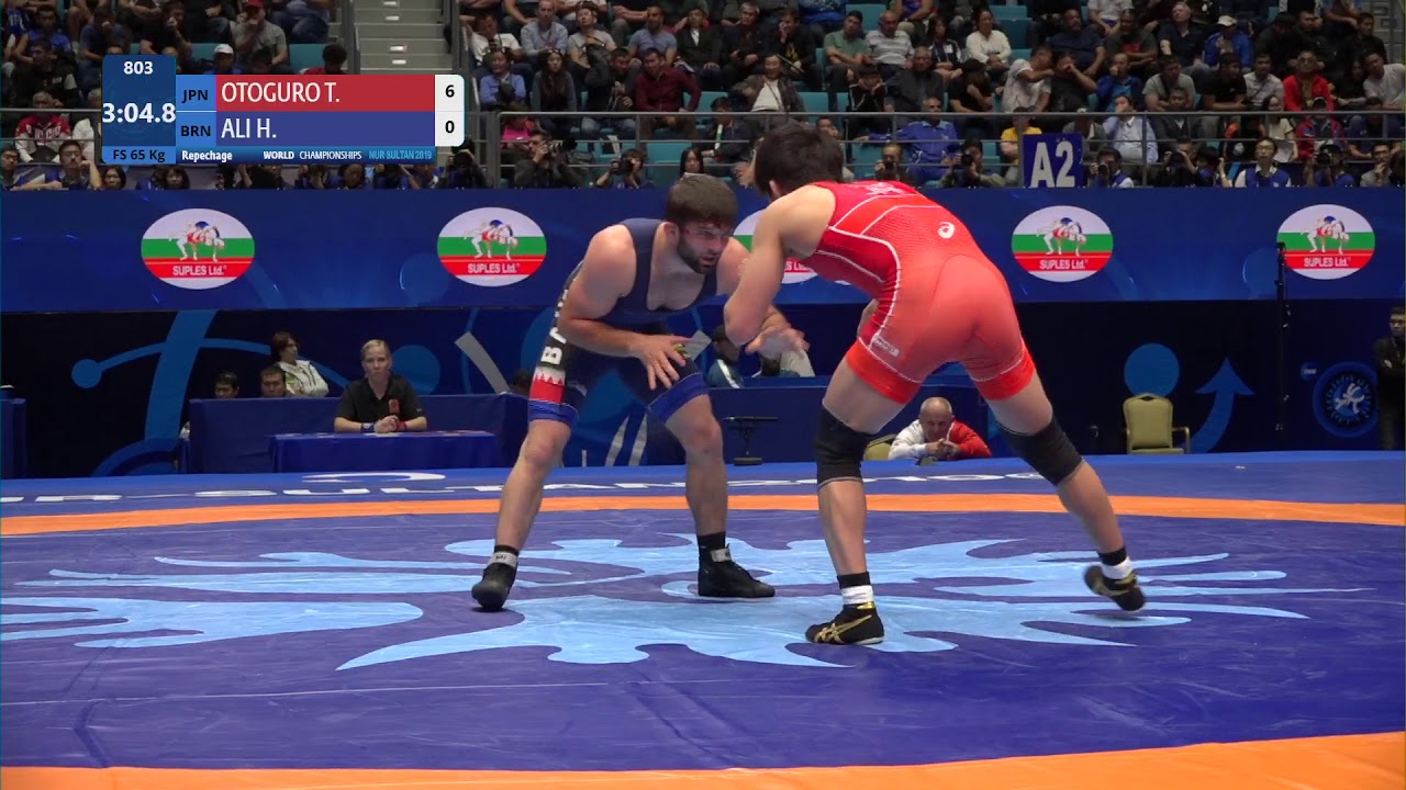 Repechage FS - 65 kg: T. OTOGURO (JPN) v. H. ALI (BRN)