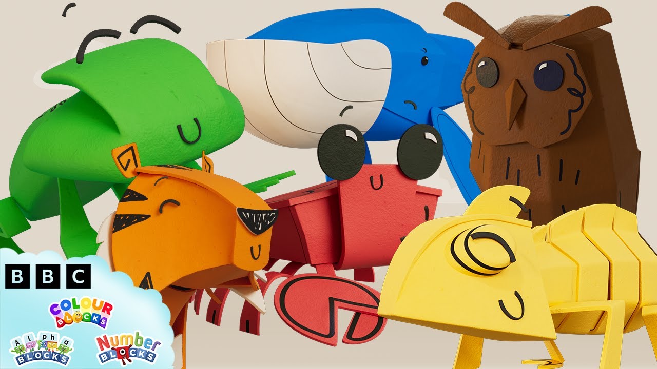 Animals in Colourland | #EarthDay | Learn colours | @colourblocks