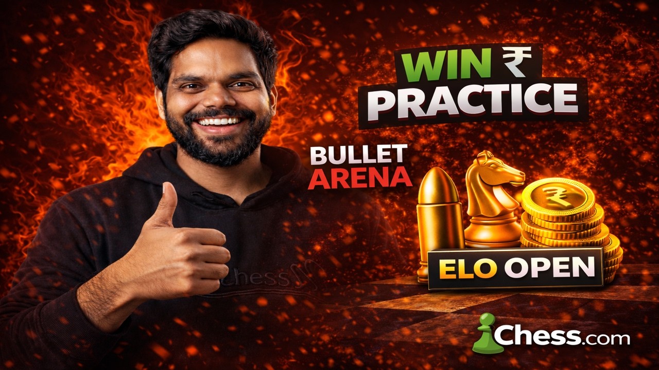 Blitz Arena 3+0 | Practice Horizontal | Technuz Chess Live |♟️ Chess.com