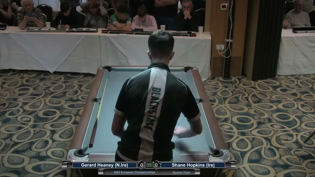 2023 European Championships -Junior Singles - Gerard Heaney (N. Ire) v Shane Hopkins (Ire)