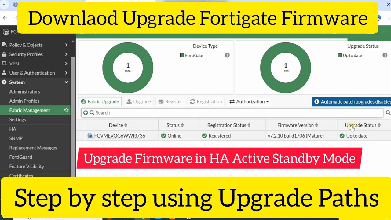 Как обновить прошивку брандмауэра FortiGate | Пошаговое руководство по обновлению
