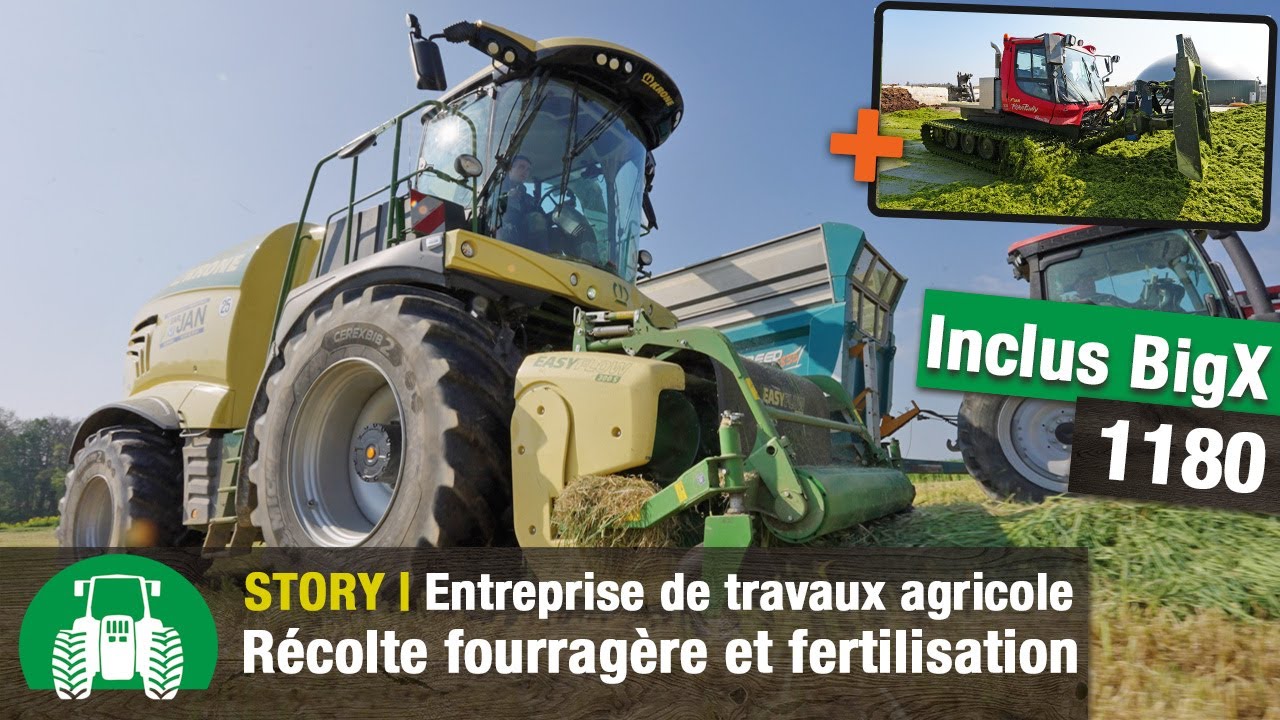 Entreprise de travaux agricoles ETA JAN Pt 2 : Récolte fourragère | Nouveautés | Krone BiG X 1180