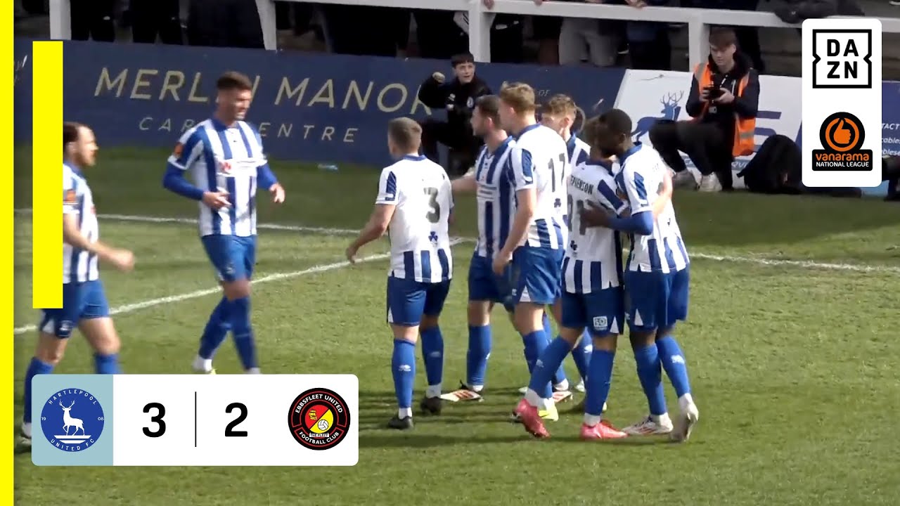 Hartlepool United 3-2 Ebbsfleet United | National League HIGHLIGHTS