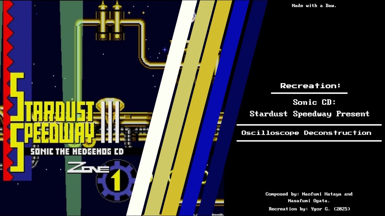 Sonic CD - Stardust Speedway (Present) (Deconstruction/Breakdown) (Oscilloscope)