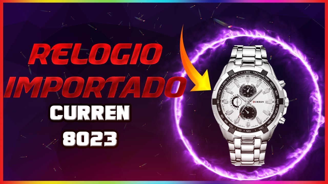 REL&Oacute;GIO IMPORTADO CURREN 8023 ( UNBOXING )