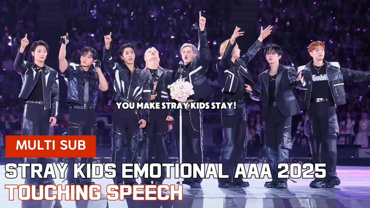 Трогательный концерт Stray Kids на AAA 2025: сольные победы Хёнджина и Феликса + проникновенная р...