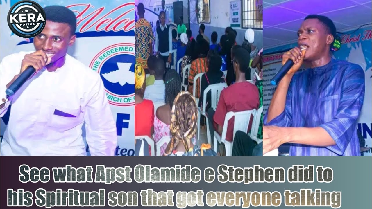 See What Apst Olamide e Stephen did to his Spiritual son that got everyone talking- Apst Olamide e.s