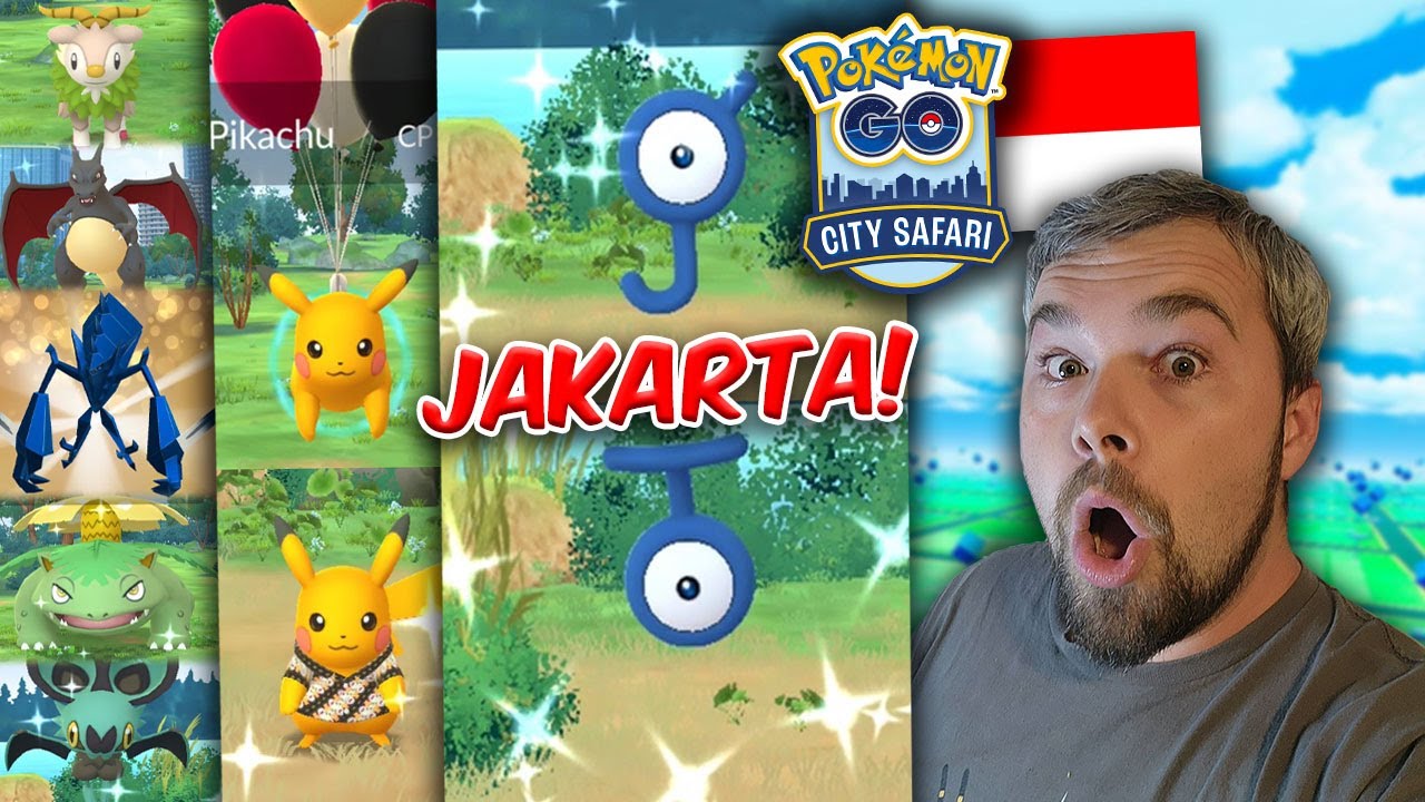 Pikachu's Indonesia Journey Jakarta City Safari! Over 25 Rare Shiny Pokémon Caught! (Pokémon GO)