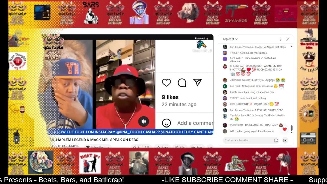 HARLEM LEGEND AND ANGRYFAN BARK ON DEBO A$$ WHOOPING LIST