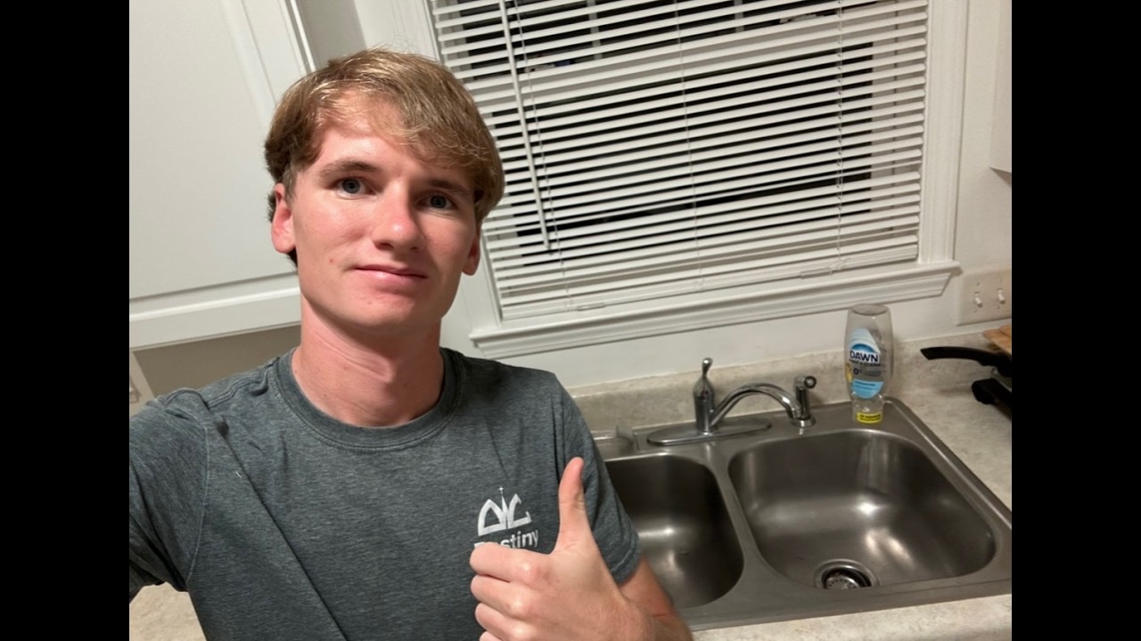 Cooking my grilled cheese with a sink (and dishwasher)
