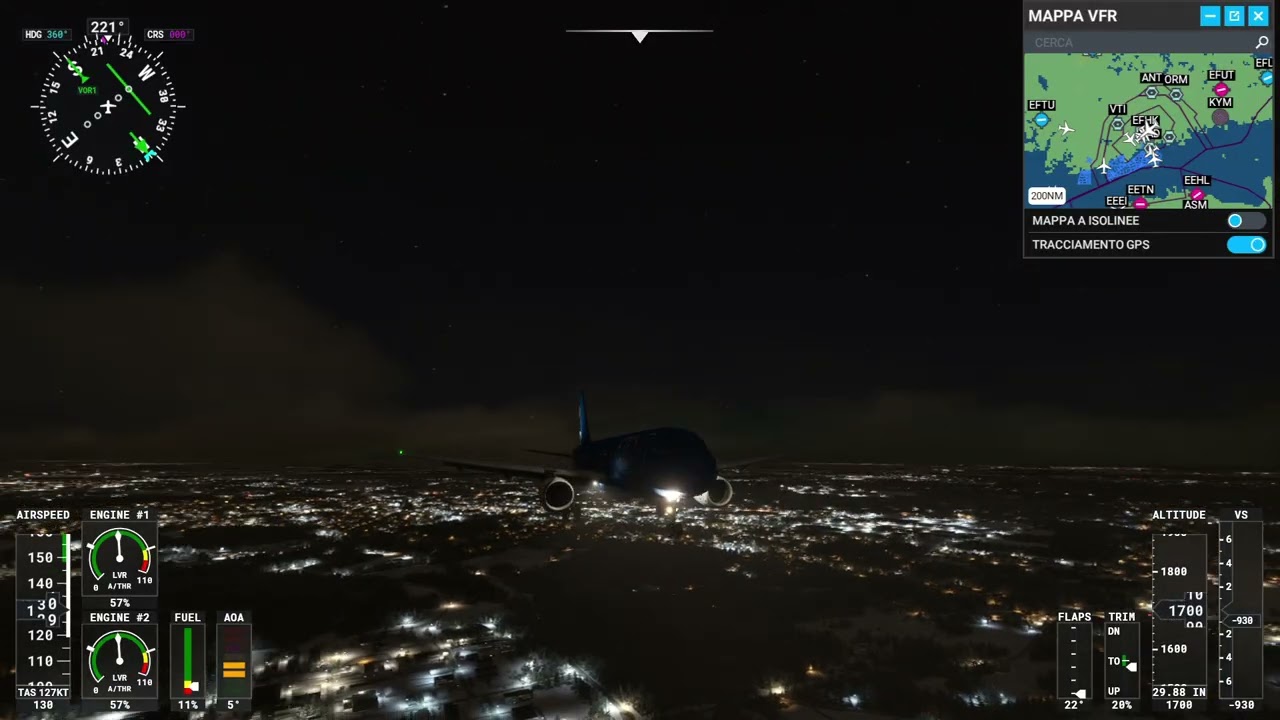 Microsoft Flight Simulator 2020 - Atterraggio a Helsinki Airbus A320 Fenix Simulation  - ITA Airways