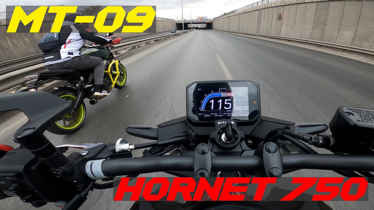 MT-09 vs Hornet 750