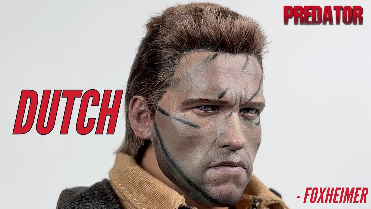 REAL HAIR and painted 1/6 scale custom Head sculpt action figures for Hot Toys Dutch