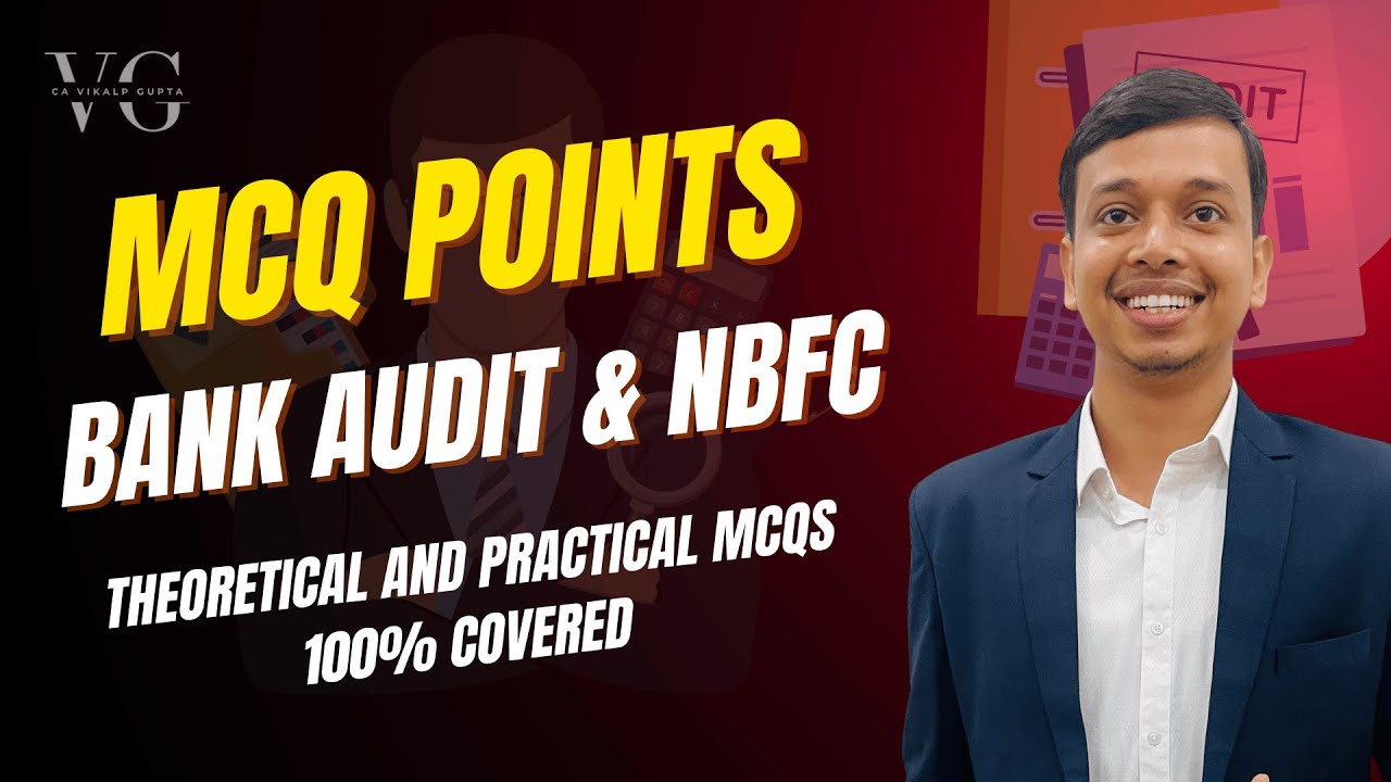 MCQ Points of Bank Audit & NBFC || May 25