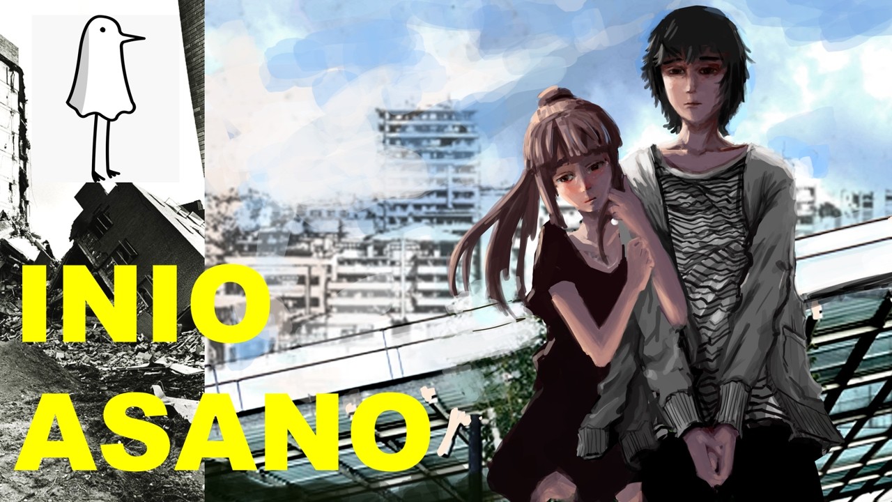 Oyasumi punpun , Concept Art y Arquitectura de la depresión