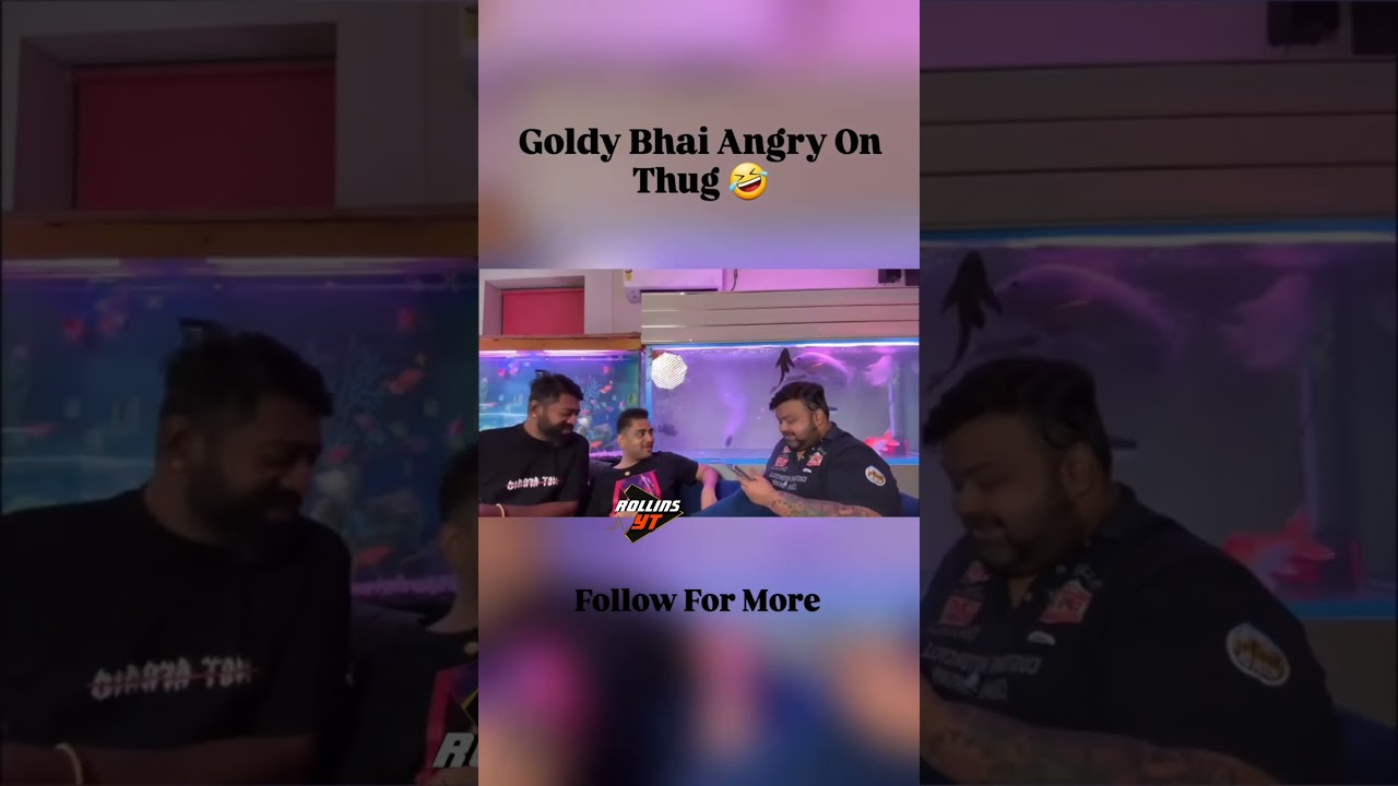 Goldy bhai angry on thug 🤣💀 #thug #s8ul #soul #goblin #scout #Jonathan #bgmi #admino #sid #aman