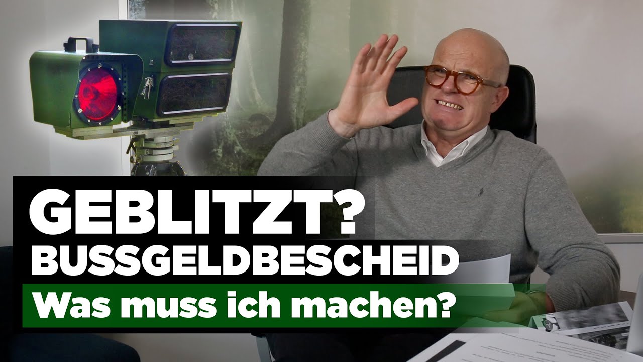 Geblitzt worden und Bußgeldbescheid erhalten? Was muss ich machen?
