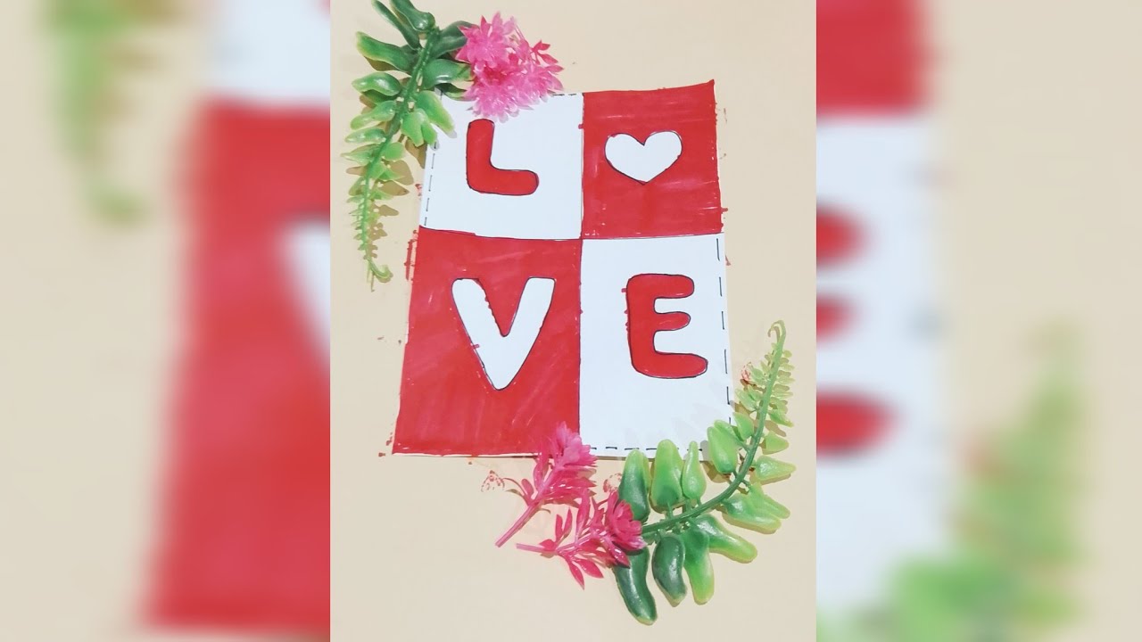 Valentine's Day card ideas.Easy card border