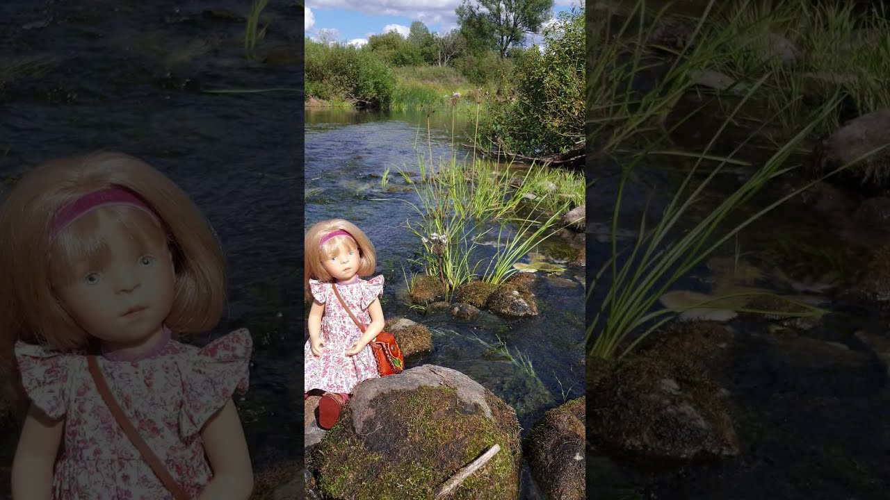 Minouche doll Sonya by Sylvia Natterer. Medveditsa river Tver region