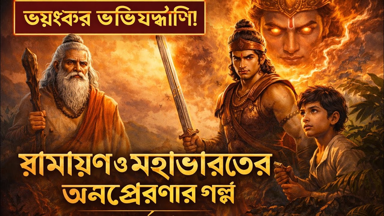 রামায়ণ ও মহাভারতের অনুপ্রেরণার গল্প | ভয়ঙ্কর ভবিষ্যদ্বাণী | Mythology Story Bengali Part 1.